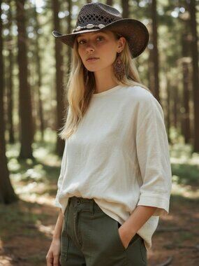 Somher Brown Straw Cowgirl Hat